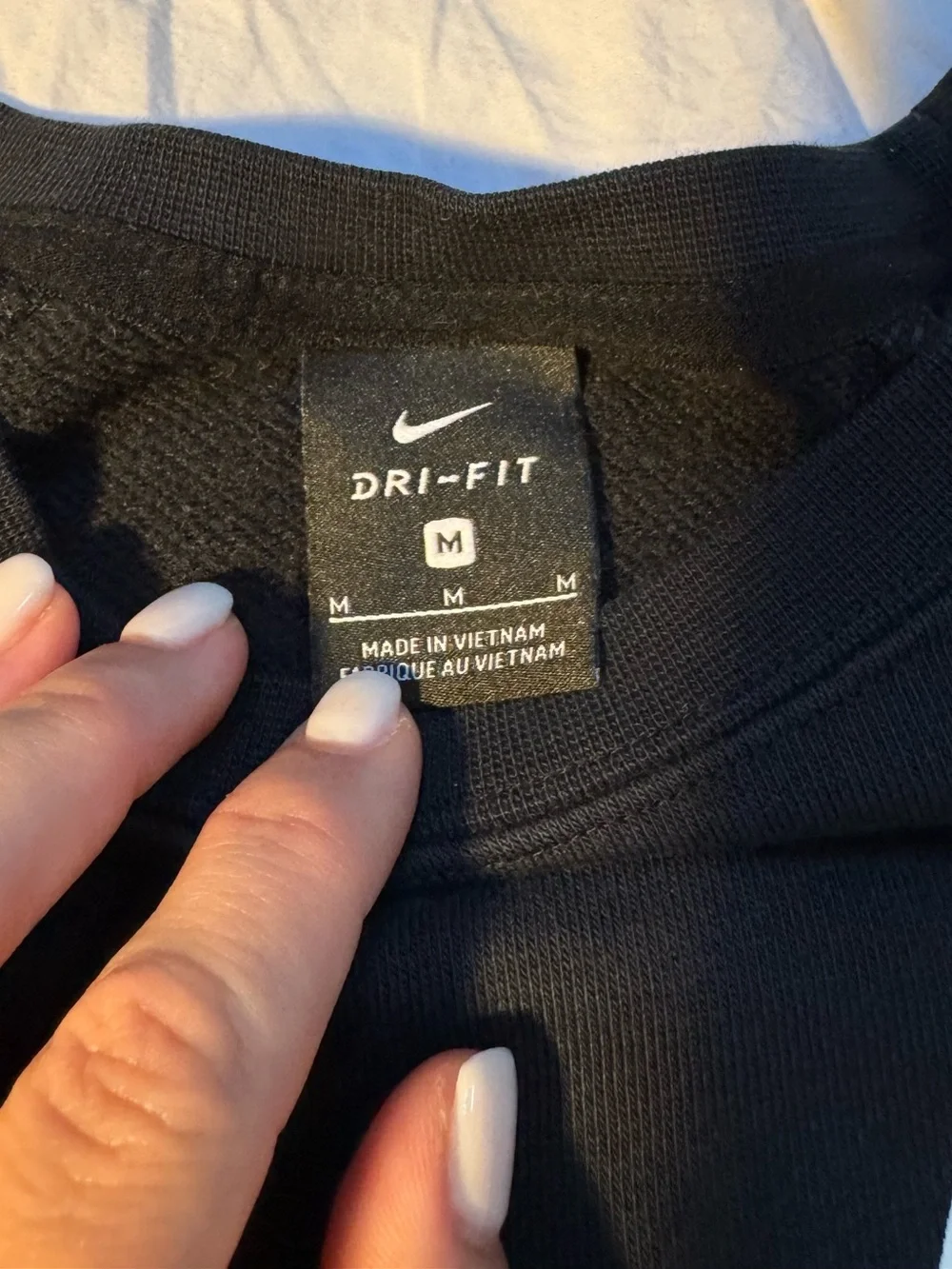 Nike Black Crewneck Sweatshirt with White Swoosh - Women's - Picture 8 of 8